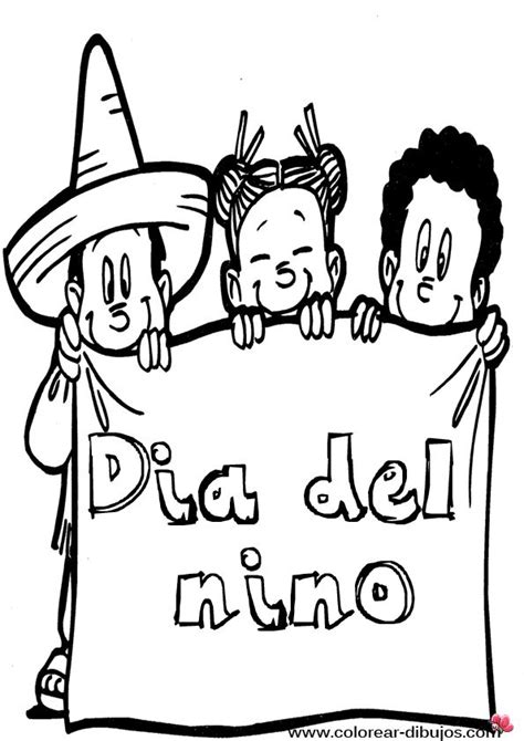 dia del niño para colorear | Día del niño, Tarjetas dia del niño