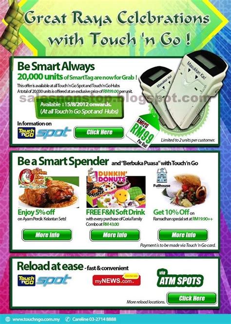More about touch n go ewallet promo codes. Touch 'n Go SmartTag Raya 2012 Promotion @ RM99 | Sales ...