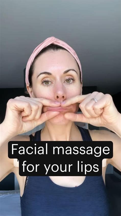 Facial Massage For Your Lips Face Yoga Facial Exercises Facial Massage Facial Massage Routine