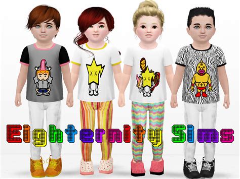 The Sims Resource Bape Star Top Set For Toddlers