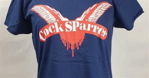 Lady T Shirt Cock Sparrer Wings Blue Clothes Shop Cock Sparrer
