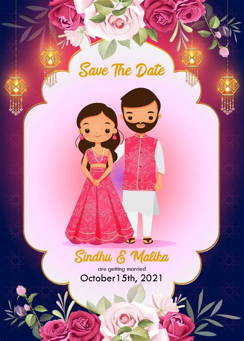 Indian Wedding Card Design Templates Free Download Reqopmotion