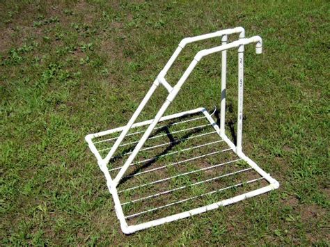 Pvc pipes are reasonably cheap, and are sturdy and strong enough to create the frame for this diy clothes rack. PVC Drying Rack