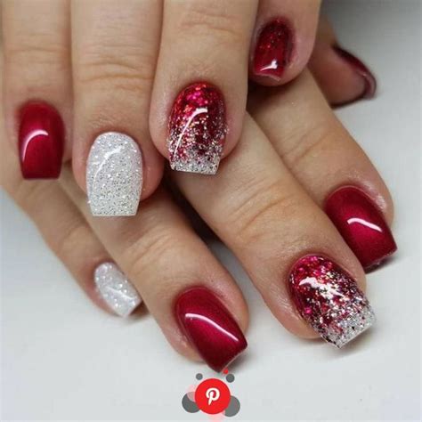 2020 Gel Nails For Christmas 50 Christmas Red Stiletto Nail Art
