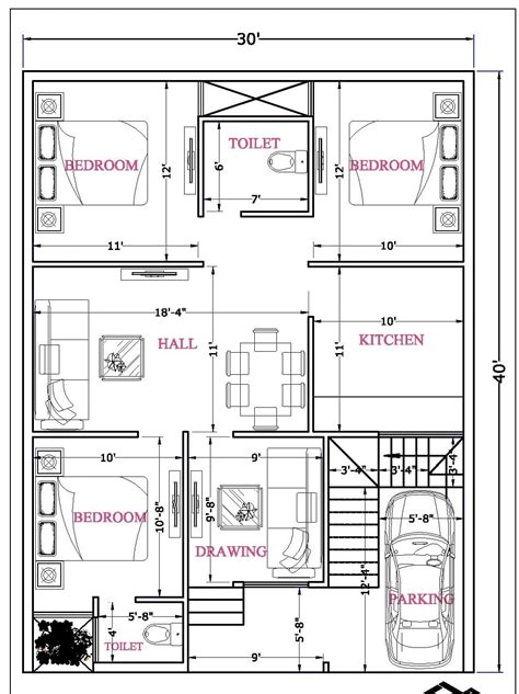 Sqft East Facing House Plan With Car Parking House Design Ideas