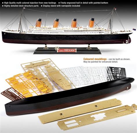 Academy 1400 Rms Titanic Ocean Liner Plastic Model Kit 14215 Hobby