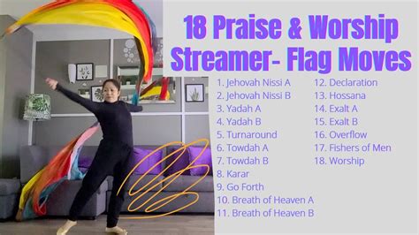 18 Praise And Worship Streamers Flag Dance Moves Basic Worship