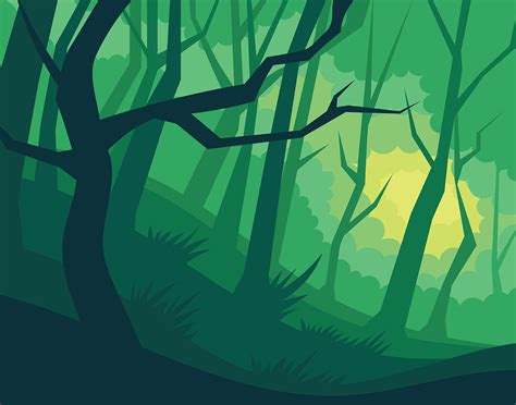 Abstract Forest Illustration 181290 Vector Art at Vecteezy