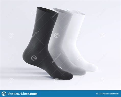 white socks socks mockup  rendering illustration stock illustration illustration  clean
