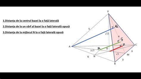Calculul Distantelor Intr O Piramida Triunghiulara Regulata Youtube