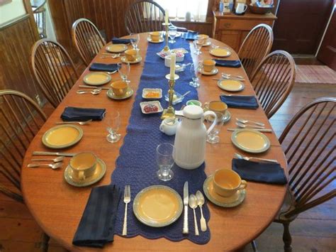 Dorel living andover 5 piece faux marble counter height dining set. Breakfast table all set up for the guests - Picture of ...