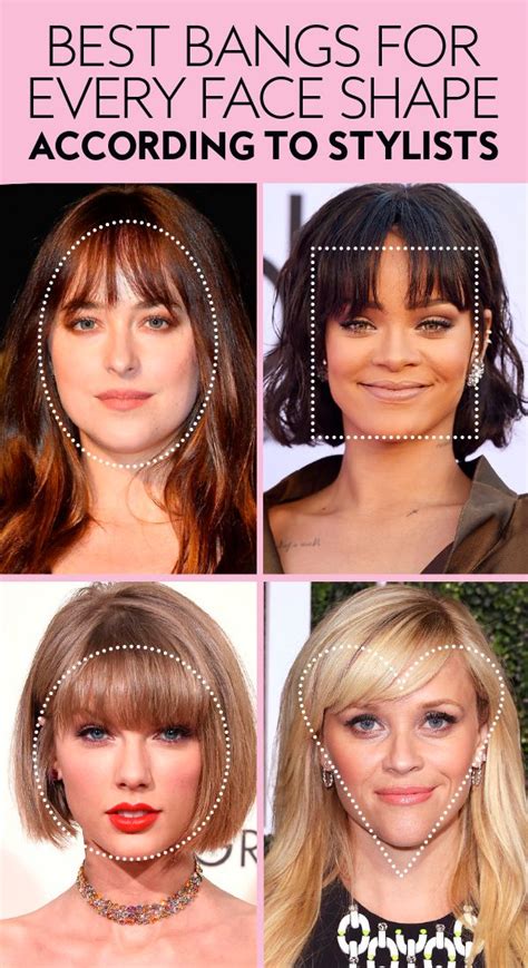The Best Bangs For Your Face Shape According To Stylists Heart Shaped Face Hairstyles Oval