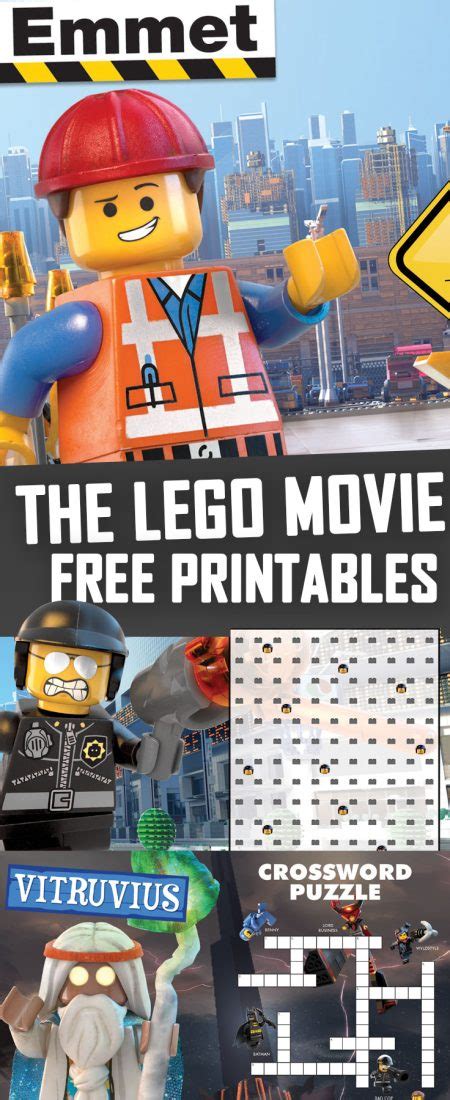 The LEGO Movie Printables, activity and coloring pages