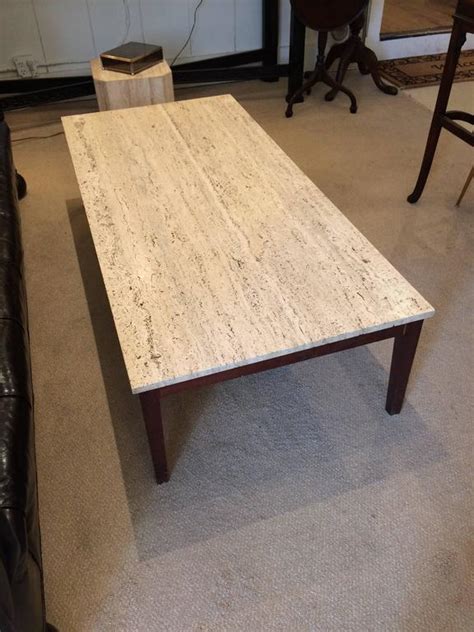 Moreover, the elko coffee table's design features a combination of modern fabrication and finishing techniques and a simple, timeless shape. Sleek Mid-Century Modern Travertine and Teak Coffee Table ...