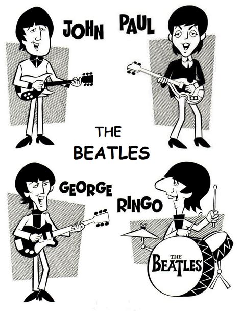 Pin By Ernesto Smerik On Beatles Beatles Cartoon The Beatles Beatles Poster