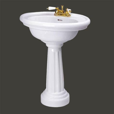 Bathroom Freestanding Pedestal Sink White China Deluxe Philadelphia
