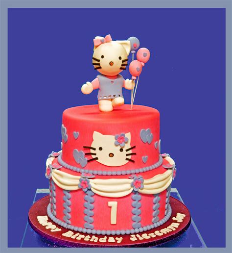 Hello Kitty 1st Birthday Cake