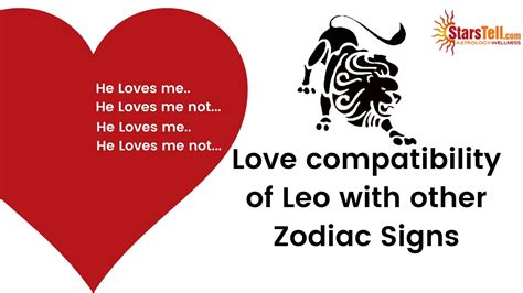 Love Compatibility Of Leo With Other Zodiac Signs Starstell