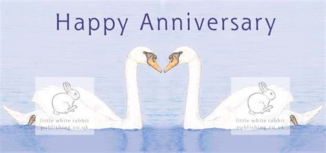 Swan Anniversary Card