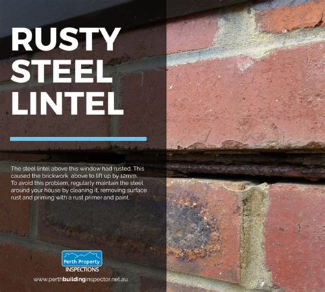Have you bought a new commercial or residential property? Rusty Steel Lintel Causes Brickwork to Move - Perth ...