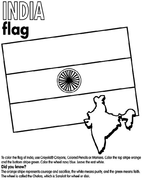 We have coloring pages of all country flags in a4 sizes and also in a a3 formats. India Coloring Page | crayola.com