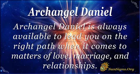 Archangel Daniel Gods Merciful Judgment Sunsignsorg