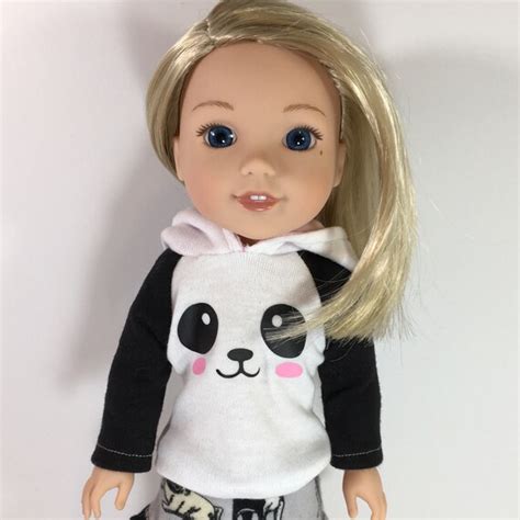 14 5 inch doll clothes panda sweater only fits dolls like