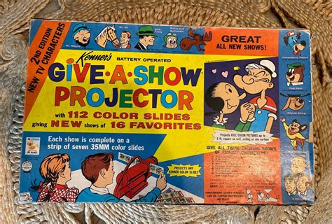 Vintage 1962 Kenner Give A Show Projector With Color Slides Working