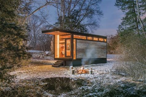 Writers Modernretro Tiny House In The Woods