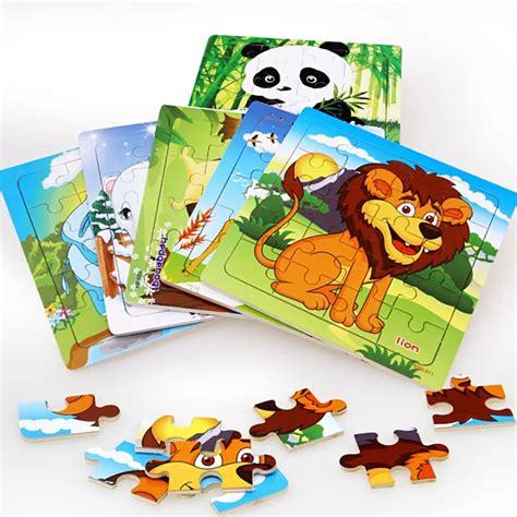 Childrens High Quality Wooden Jigsaw Puzzles Toys Education And