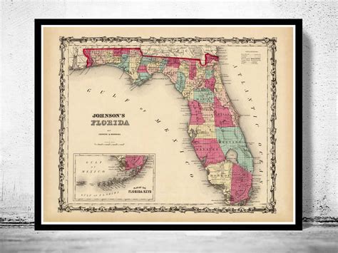 1860 Map Of Florida Counties And Cities Map Porn Sex Picture