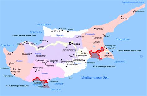 Northern Cyprus Map Capital