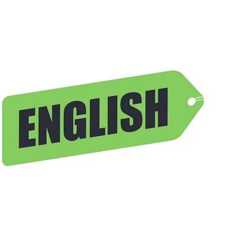Premium Vector English Title Banner With English Language Chose Ribbon
