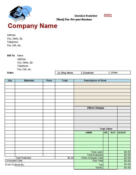 All our templates are free. mechanic shop invoices - Google Search | Invoice template ...