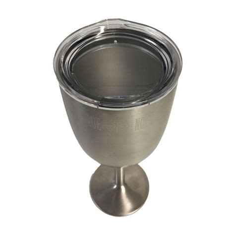 True North Insulated Stainless Wine Glass With Lid