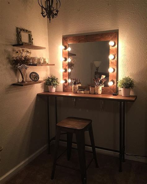 This makeup vanity ideas for bedroom will look good in your modern room.like some of the others on this list the tier shelves help to make the look great. Instagram photo by Katelyn Galloway • Jun 5, 2016 at 11 ...