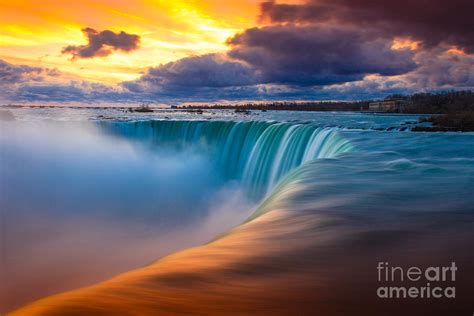 Niagara Falls At Sunset Usa Photograph By Al Hillman