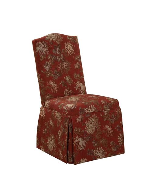 Our products combine a functional design with a fashionable style. Powell Camel Back Parsons Chair with Straight Skirt in ...
