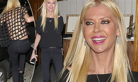 Tara Reid Goes Braless And Flaunts Slim Figure In Cut Out Shirt At The Nice Guy Daily Mail Online