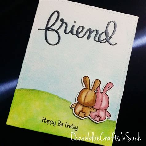 Birthday Card Featuring Mama Elephant Honey Bunny Stamp Mama Elephant