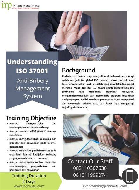 Nothing undermines effective institutions and equitable business more than bribery, which is why there's iso 37001. ISO 37001: Anti-bribery Management System - Intimutu