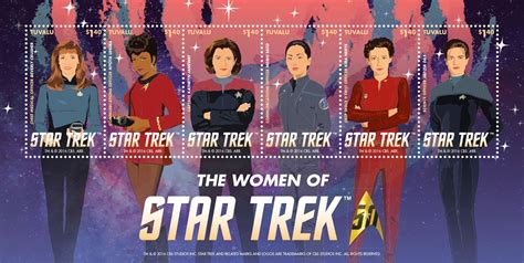 Star trek the original series. The Trek Collective: New Women of Star Trek postage stamps