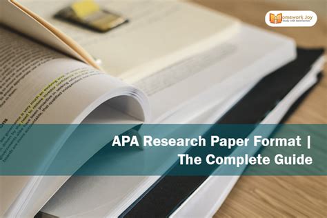 Apa Research Paper Format The Complete Guide
