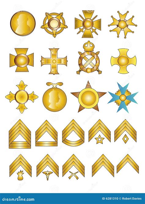 Military Medals And Ranks Stock Photo Image 6281310