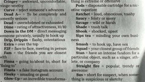 Usa Todays Guide To Teen Slang Will Make You Cringe Thrillist