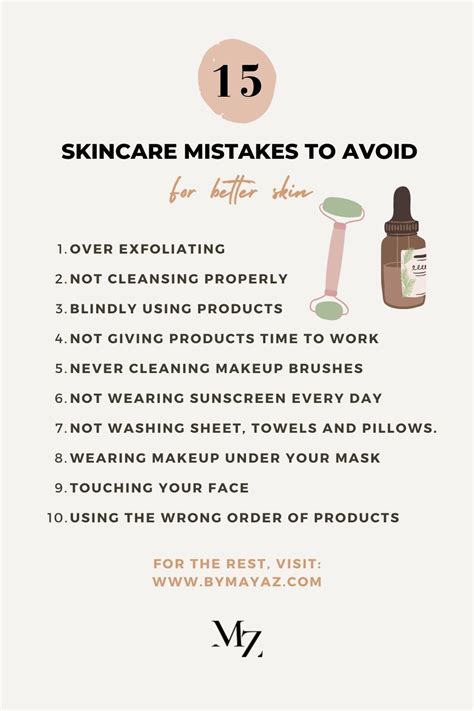 15 Skincare Mistakes To Avoid If You Want Better Skin By Maya Z