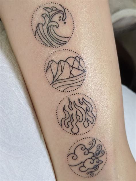 The Four Elements In 2020 Elements Tattoo Atla Tattoo