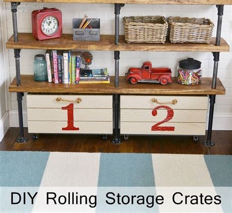Diy Rolling Storage Crate For The Boys Room Beneath My Heart