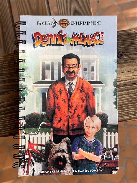 Dennis The Menace Vhs Notebook Notepad Journal For Movie Etsy