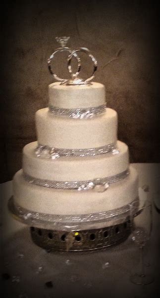 Top tier is a chocolate cake with a hint of banana and a mint caramel filling. Simple Amp Chic Bling Themed Four 4 Tier Wedding Cake 14 ...